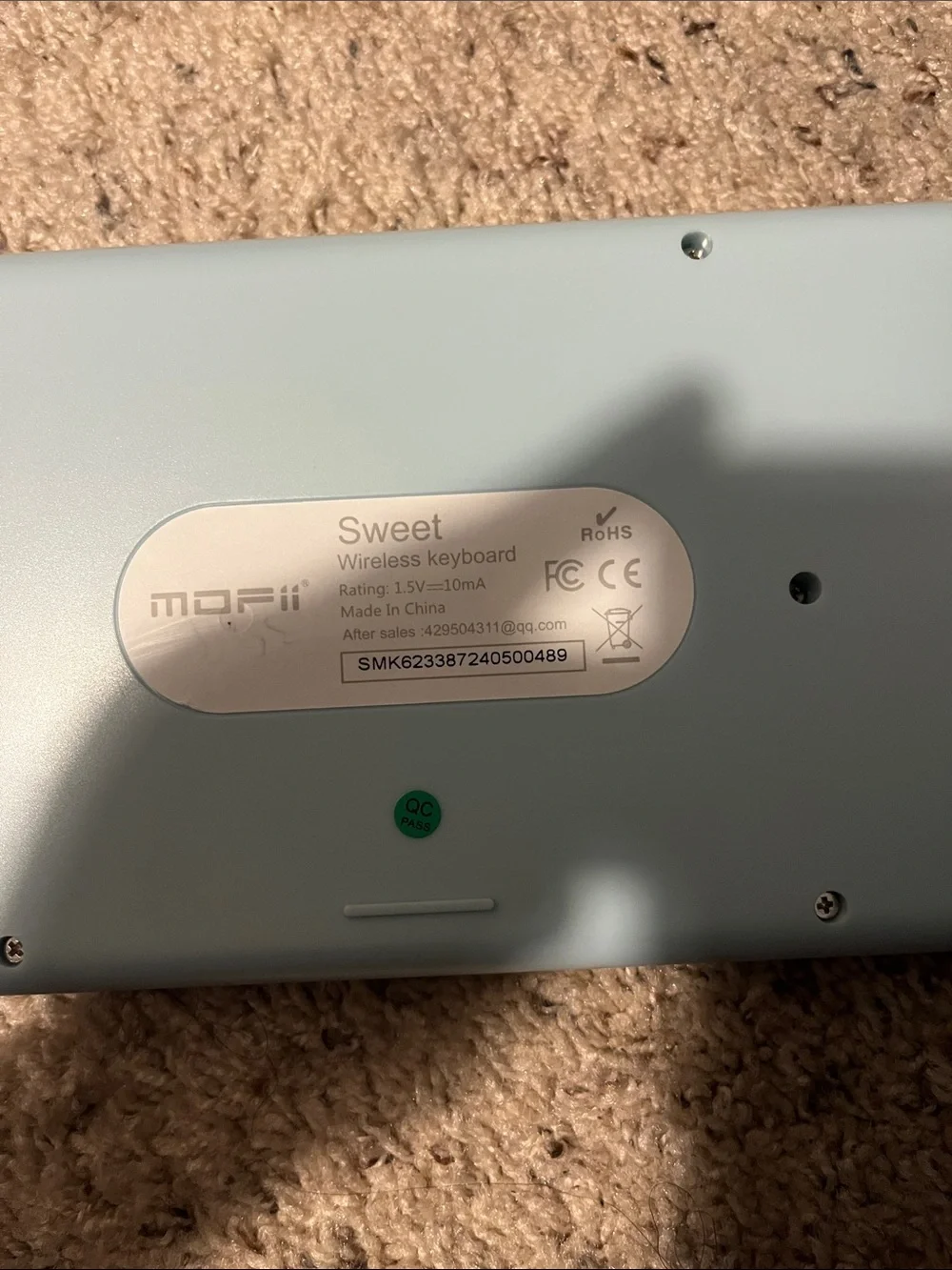 Mofii Sweet Wireless Keyboard - Light Blue
